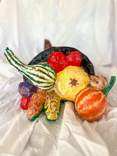 Paper Mache Cornucopia, One