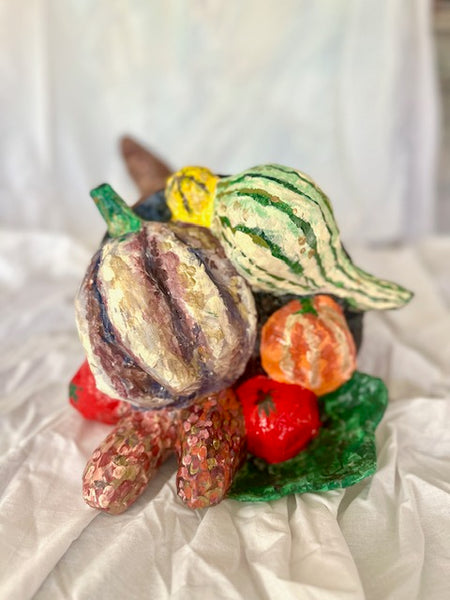 Paper Mache Cornucopia, Two