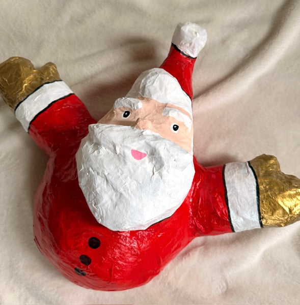 Paper Mache Jolly Santa, Three