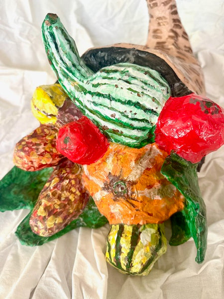 Paper Mache Cornucopia, Three