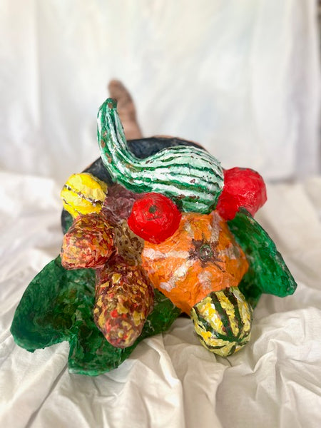 Paper Mache Cornucopia, Three