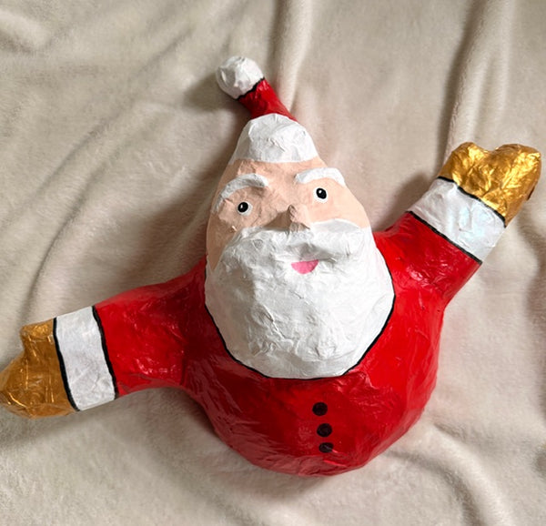 Paper Mache Jolly Santa, Five