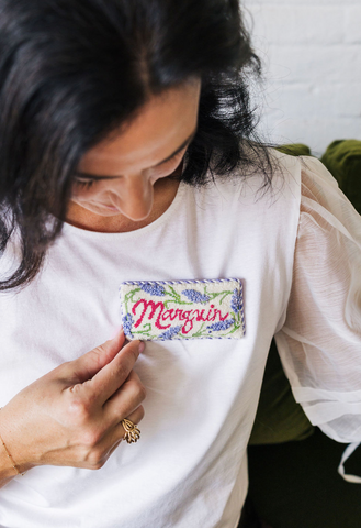 Paint your Needlepoint Name Tag Class