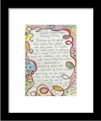 Needle & Thread Prayer Framed Print