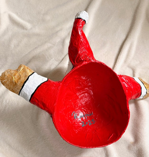 Paper Mache Jolly Santa, Five